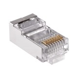Mufa retea, conector metalic, UTP, 8 contacte, RJ45 CAT6 - Alb