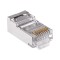 Mufa retea, conector metalic, UTP, 8 contacte, RJ45 CAT6 - Alb
