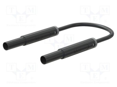 Cablu de măsurare ST&amp;Auml;UBLI 19A mufă banană 4 mm, 1.5 m, negru foto