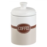 Borcan Ceramic, Coffee, Capacitate 1L, Multicolor, Inel Silicon, Oem