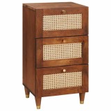 VidaXL Bufet Maro 40 x 33.5 x 75 cm Ratan și lemn solid de mango