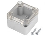 Carcasă Universală Gri ABS 49mm x 51mm x 36mm cu Garnitură, KRADEX