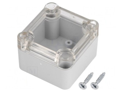 Carcasă Universală Gri ABS 49mm x 51mm x 36mm cu Garnitură foto