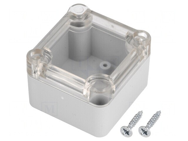 Carcasă Universală Gri ABS 49mm x 51mm x 36mm cu Garnitură