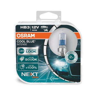 SET 2 BECURI 12V HB3 60 W COOL BLUE INTENSE NextGen OSRAM foto