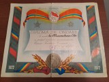 DIPLOMA DE ONOARE == SEMICENTENARUL UTC = SOCIALISTA