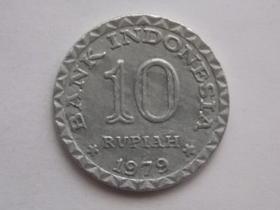 10 RUPIAH 1979 FAO INDONEZIA foto