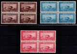Romania 1928, LP 80, C. Raiu - Posta Aeriana, filigran vertical, bloc de 4, MNH!