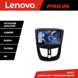 Navigatie Peugeot 207 Lenovo Kit-PE01 8 core QLED 2K 12+256 360 Android Waze USB Navigatie Internet Youtube Radio CarStore Technology