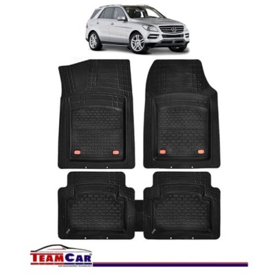 Covorase Auto TeamCar&amp;reg; Tip Tavita Compatibile Mercedes-Benz GLE W166 (2011&amp;ndash;2019) Negru, Material Rezistent foto