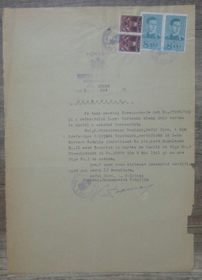 Certificat Prefectura Politiei Capitalei, Circumscriptia 4/ 1941 foto