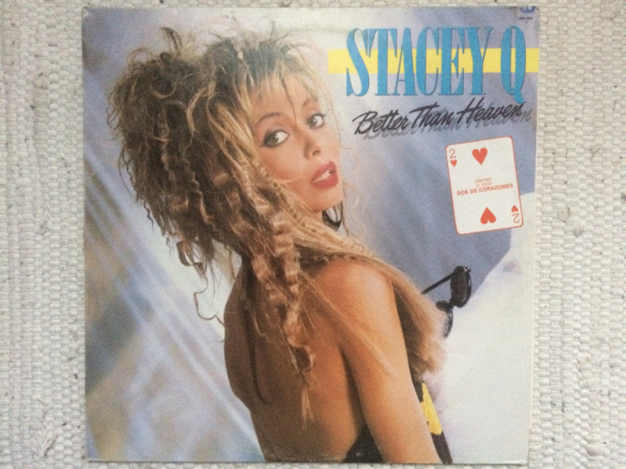 Stacey Q Better Than Heaven 1986 album disc vinyl lp muzica synth pop dance VG+