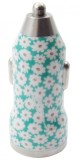 Incarcator auto Trendz Bullet Ditsy Floral, 2.1 A, port USB + cablu USB / microUSB, verde cu flori albe