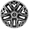 Set 4 Capace Roti 15 &quot; Best Gri-Negru, Compatibile Cu Renault Nou