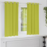 Perdele cu perdele 2 pcs Verde măr 175 x 140 cm Poliester