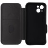 Husa tip carte cu stand Techsuit neagra pentru Apple iPhone 13