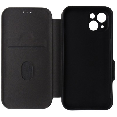 Husa tip carte cu stand Techsuit neagra pentru Apple iPhone 13 foto