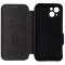 Husa tip carte cu stand Techsuit neagra pentru Apple iPhone 13