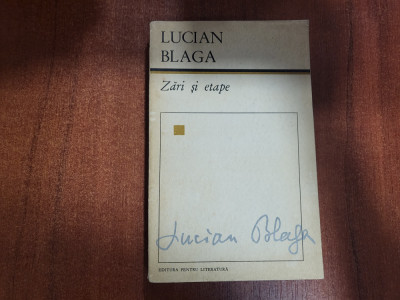 Zari si etape de Lucian Blaga foto