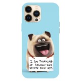 Husa compatibila cu Apple iPhone 15, Viceversa, model I am thinking of absolutely nothing The Secret Life of Pets , Silicon, TPU, Transparent, Carcasa