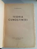 Teoria cunoștinței - N. Bagdasar 1944