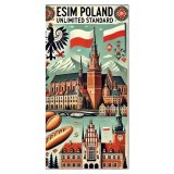 ESIM Poland, Unlimited Standard, 30 Days