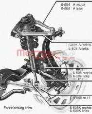 Bascula / Brat suspensie roata SEAT EXEO (3R2) (2008 - 2016) METZGER 88008912 foto