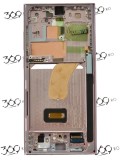 Display Samsung SM-S918 S23 Ultra 5G LAVENDER / LIGHT PINK ( Service Pack )