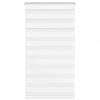 Jaluzea tip zebra alb lățime țesătură 75,9 cm poliester
