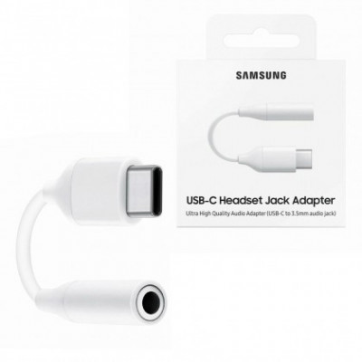 Adaptor Audio USB Type-C la 3.5 mm Samsung EE-UC10JUWEGUS, Alb Original Blister foto