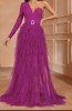 Rochie ocazie cu un singur umar, S, Fuchsia