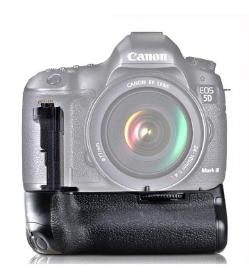 Grip compatibil cu Canon 5D Mark III 5D3 5DS 5DSR BG-E11 foto