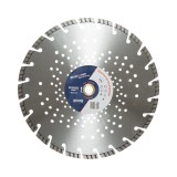 Disc diamantat Turbo segmentat Breckner Germany 350x30 mm, segment 10 mm, tehnologie Laser, corp perforat pentru racire si evacuare praf, pentru