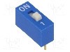 Intrerupator DIP, 2 pozitii, montare THT, 1 sectiuni, ECE - EDG101S