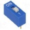 Intrerupator DIP, 2 pozitii, montare THT, 1 sectiuni, ECE - EDG101S