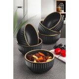 Set 6 boluri, Negru, 250 cc