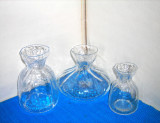 Cumpara ieftin Vaze cristal, suflate manual, 3 buc. -Blomknyte- design Rune Strand, SEA Suedia