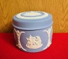 CASETA DIN PORTELAN ENGLEZESC BLUE JASPERWARE- WEDGWOOD D7cm