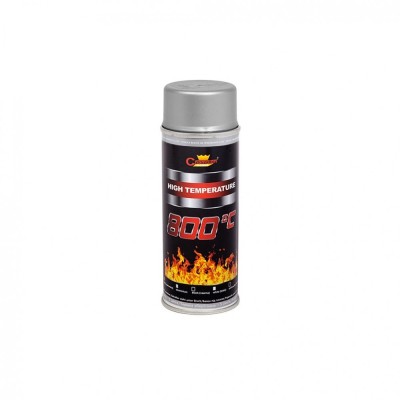 Spray vopsea Profesional CHAMPION Rezistent Termic 800&amp;deg;C 400ml Argintiu Cod: 9006 Automotive TrustedCars foto