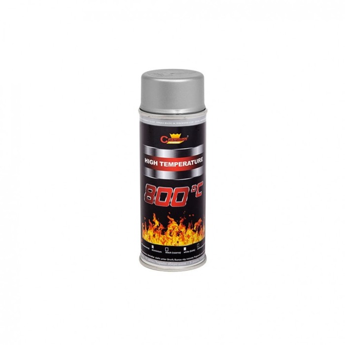Spray vopsea Profesional CHAMPION Rezistent Termic 800&deg;C 400ml Argintiu Cod: 9006 Automotive TrustedCars