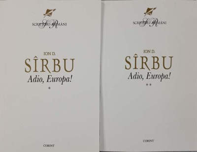 ADIO, EUROPA VOL.1-2-ION D. SIRBU foto