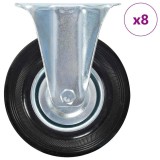 Roti fixe, 8 buc., 125 mm