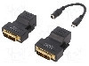 Cablu {{Tip cablu de conectare}}, DVI-D (24+1) mufa, RJ45 soclu, {{Lungime cablu}}, {{Culoare izola&amp;amp;#355;ie}}, DIGITUS - DS-54101 foto