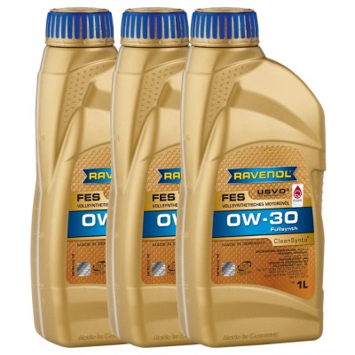Pachet 3 litri Ulei Ravenol FES USVO 0W30 foto