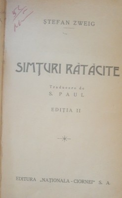 Simturi ravasite - Stefan Zweig foto
