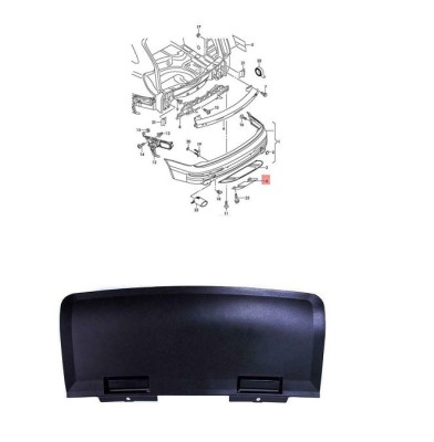 Ornament carlig de remorcare Audi Q7 (4l), 10.2005-09.2009, Spate, Aftermarket foto