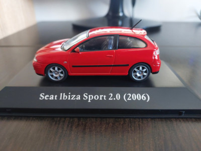 Macheta SEAT IBIZA SPORT 2.0 2006 - Ixo/Altaya, scara 1/43, noua. foto