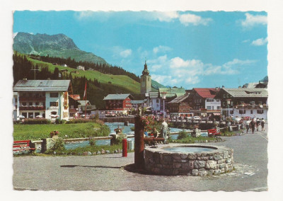 AT5 -Carte Postala-AUSTRIA- Dorfbrunnen in Lech am Arlberg, circulata foto