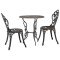 Gossi set mobilier bistro, 3 piese, aluminiu turnat