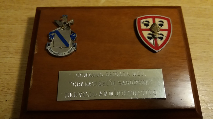 D16 17 - Placheta - tematica militara - comandant brigada mecanizata
